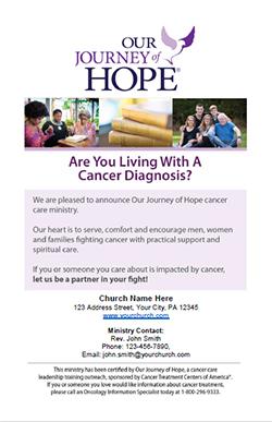 Cancer Care Ministry announcement